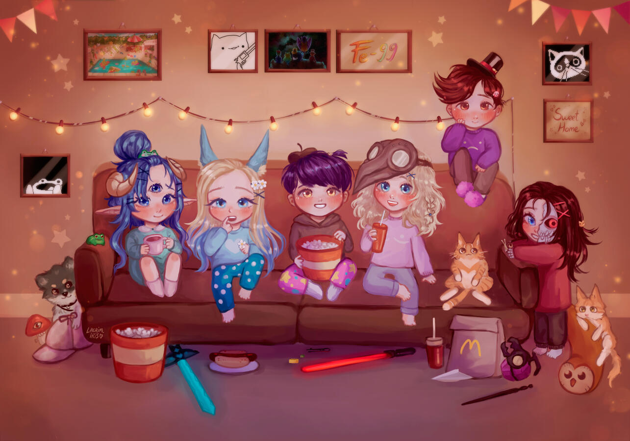 ✩ Chibi Friends Movie Night