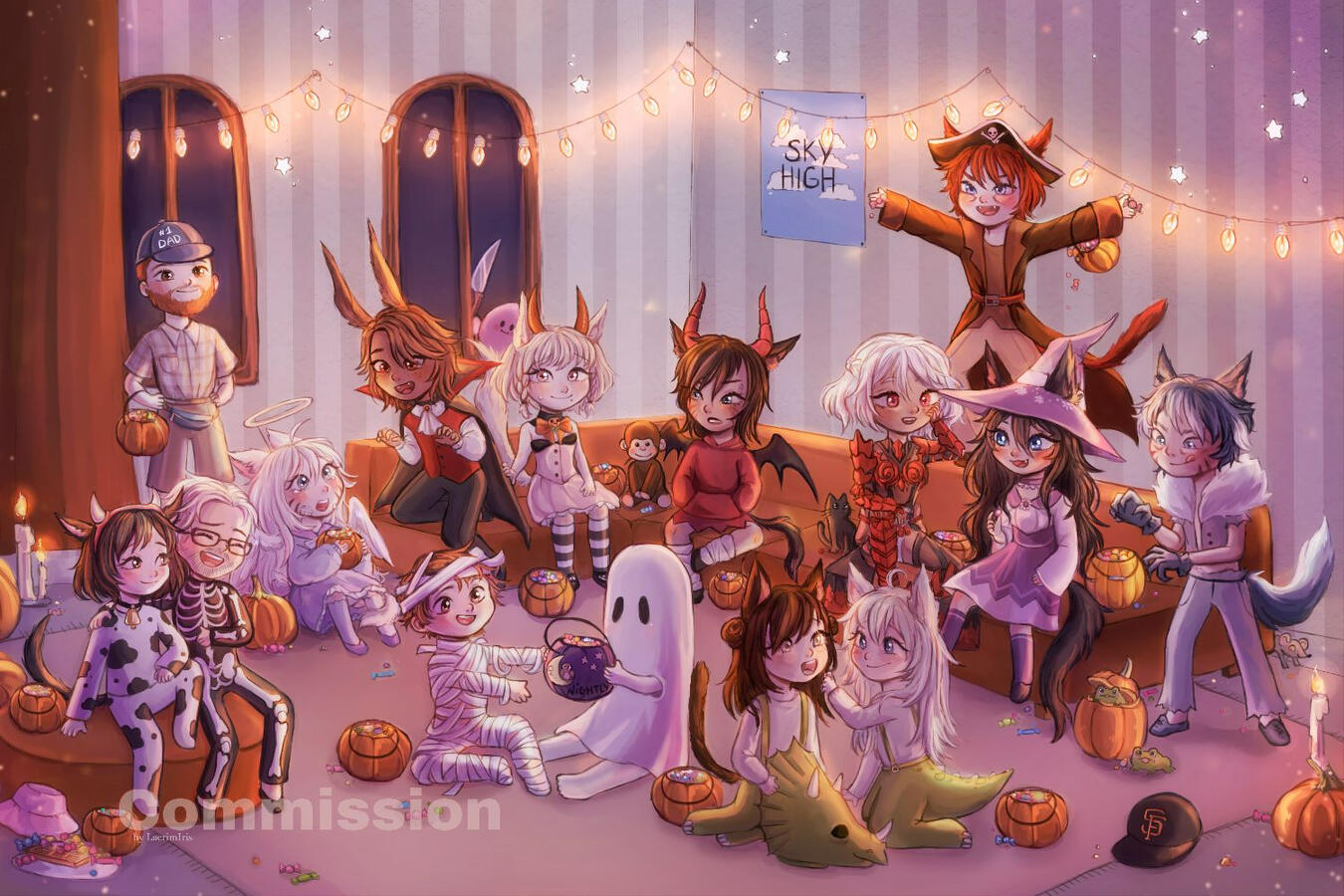 ✩ Group Chibi Art for @gutterflyknife